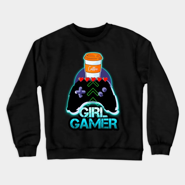 Girl Gamer Crewneck Sweatshirt by MaystarUniverse